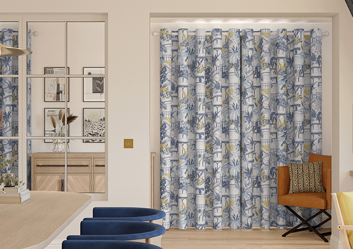 Elka, China Blue - Made to Measure Curtains - Image 7